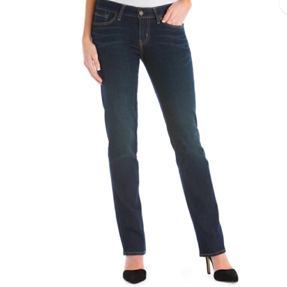 SIGNATURE by LEVI STRAUSS & CO MID RISE STRAIGHT JEANS 12 S NWT